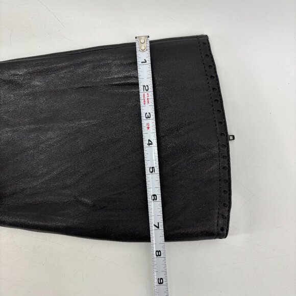 Born W31646 Tatiana Black Boots Leather Zip Women's Size 10 - Picture 15 of 15